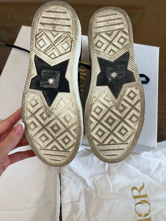 Christian Dior Black Oblique Sneakers - Picture 4 of 5